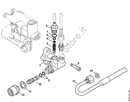 Unità  regolatrice di sicurezza, Valvola di non ritorno Idropulitrice elettrica (RE) RE 462 della marca STIHL